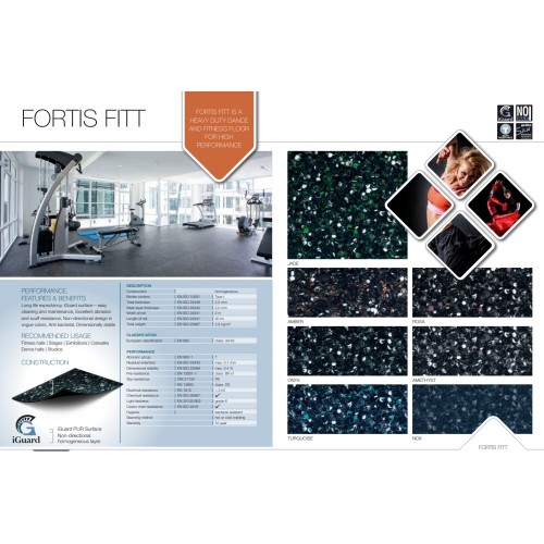 Гомогенный линолеум Grabo Unifloor Fortis Onyx